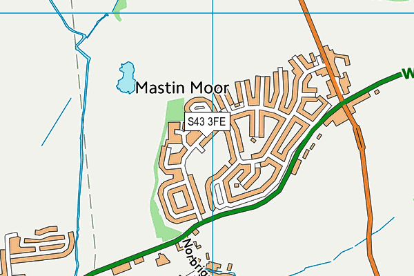 S43 3FE map - OS VectorMap District (Ordnance Survey) S43 3FE map - OS VectorMap District (Ordnance Survey)