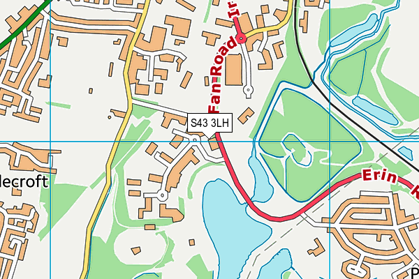 S43 3LH map - OS VectorMap District (Ordnance Survey) S43 3LH map - OS VectorMap District (Ordnance Survey)