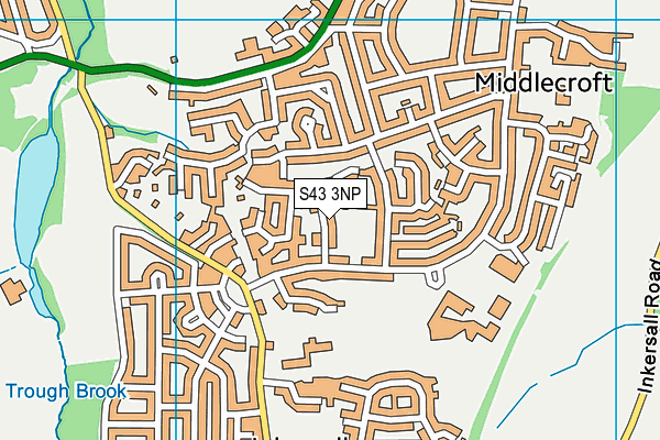 S43 3NP map - OS VectorMap District (Ordnance Survey) S43 3NP map - OS VectorMap District (Ordnance Survey)