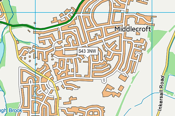 S43 3NW map - OS VectorMap District (Ordnance Survey) S43 3NW map - OS VectorMap District (Ordnance Survey)