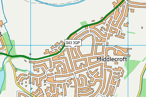 S43 3QP map - OS VectorMap District (Ordnance Survey) S43 3QP map - OS VectorMap District (Ordnance Survey)
