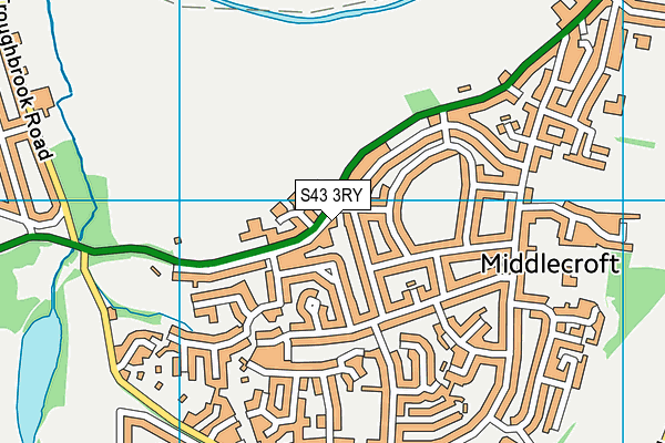S43 3RY map - OS VectorMap District (Ordnance Survey) S43 3RY map - OS VectorMap District (Ordnance Survey)