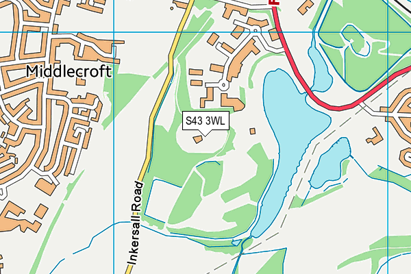 S43 3WL map - OS VectorMap District (Ordnance Survey) S43 3WL map - OS VectorMap District (Ordnance Survey)