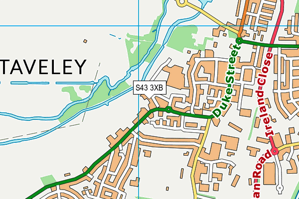 S43 3XB map - OS VectorMap District (Ordnance Survey) S43 3XB map - OS VectorMap District (Ordnance Survey)