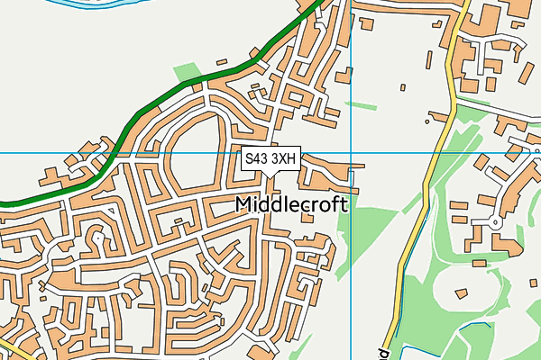 S43 3XH map - OS VectorMap District (Ordnance Survey) S43 3XH map - OS VectorMap District (Ordnance Survey)