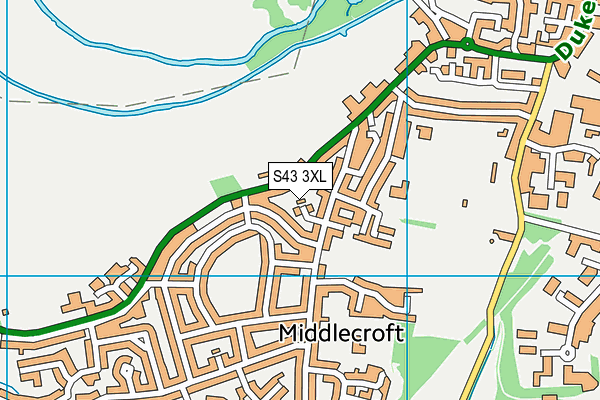 S43 3XL map - OS VectorMap District (Ordnance Survey) S43 3XL map - OS VectorMap District (Ordnance Survey)
