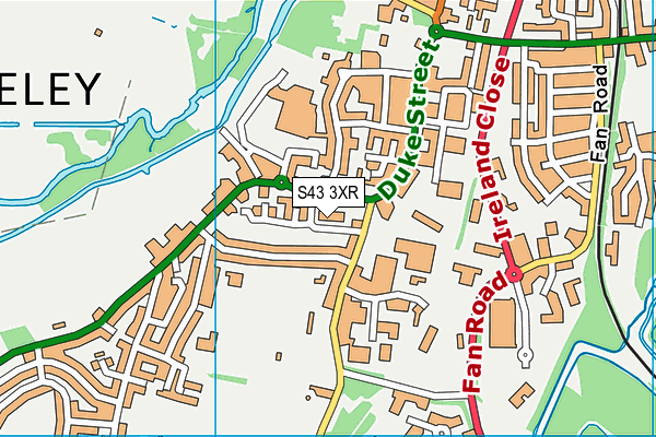 S43 3XR map - OS VectorMap District (Ordnance Survey) S43 3XR map - OS VectorMap District (Ordnance Survey)