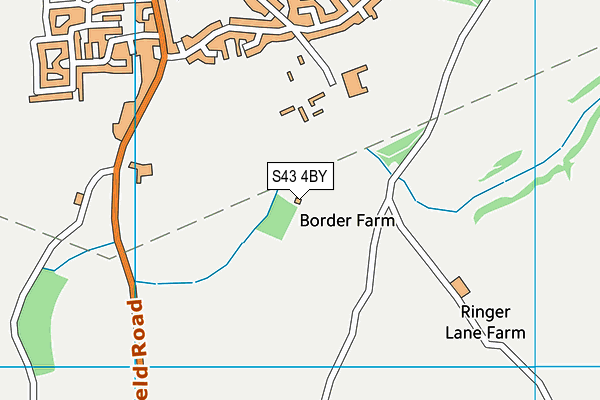 S43 4BY map - OS VectorMap District (Ordnance Survey) S43 4BY map - OS VectorMap District (Ordnance Survey)