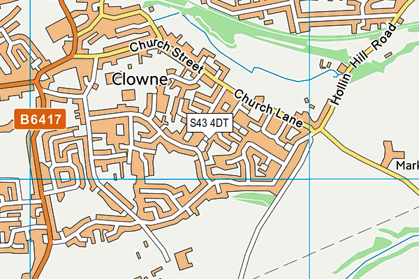 S43 4DT map - OS VectorMap District (Ordnance Survey) S43 4DT map - OS VectorMap District (Ordnance Survey)