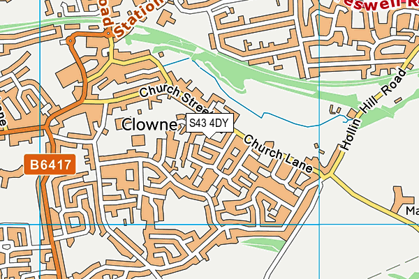 S43 4DY map - OS VectorMap District (Ordnance Survey) S43 4DY map - OS VectorMap District (Ordnance Survey)