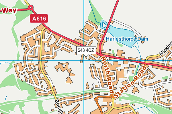 S43 4QZ map - OS VectorMap District (Ordnance Survey) S43 4QZ map - OS VectorMap District (Ordnance Survey)