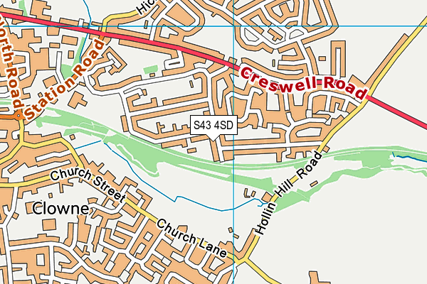 S43 4SD map - OS VectorMap District (Ordnance Survey) S43 4SD map - OS VectorMap District (Ordnance Survey)
