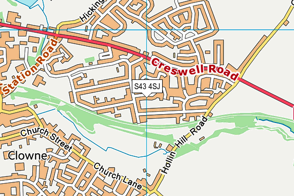S43 4SJ map - OS VectorMap District (Ordnance Survey) S43 4SJ map - OS VectorMap District (Ordnance Survey)