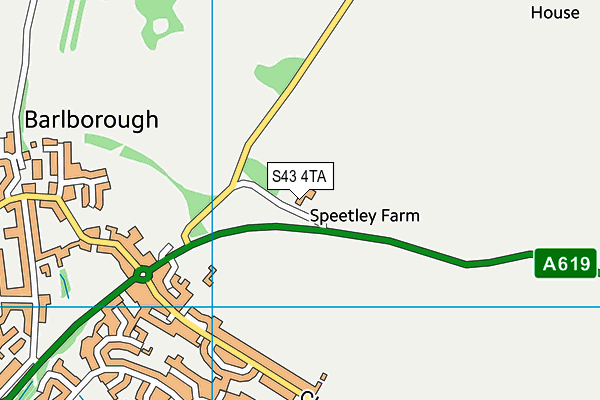 S43 4TA map - OS VectorMap District (Ordnance Survey) S43 4TA map - OS VectorMap District (Ordnance Survey)