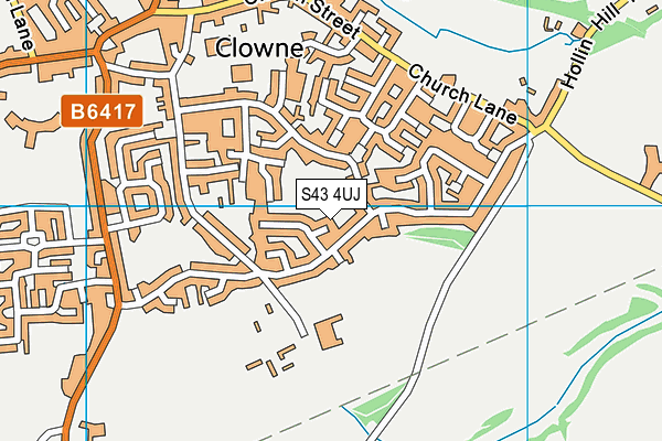 S43 4UJ map - OS VectorMap District (Ordnance Survey) S43 4UJ map - OS VectorMap District (Ordnance Survey)