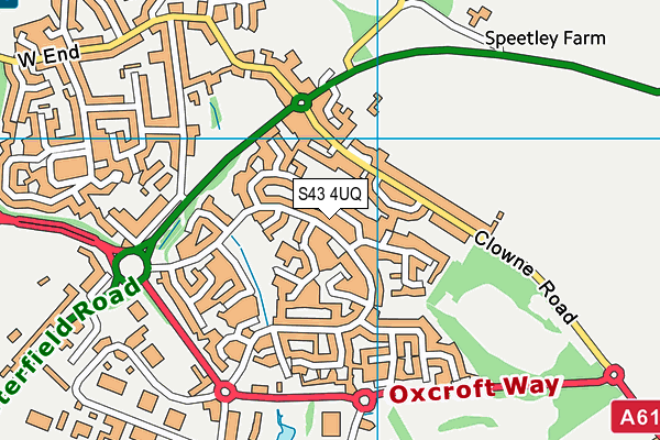 S43 4UQ map - OS VectorMap District (Ordnance Survey) S43 4UQ map - OS VectorMap District (Ordnance Survey)