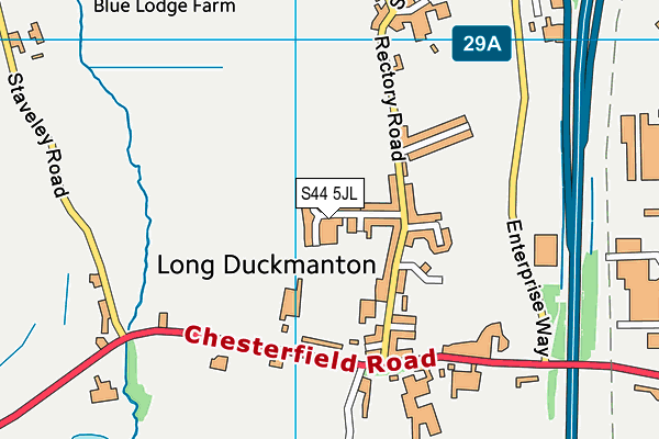 S44 5JL map - OS VectorMap District (Ordnance Survey) S44 5JL map - OS VectorMap District (Ordnance Survey)