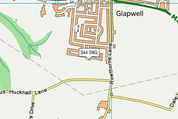 S44 5NQ map - OS VectorMap District (Ordnance Survey) S44 5NQ map - OS VectorMap District (Ordnance Survey)