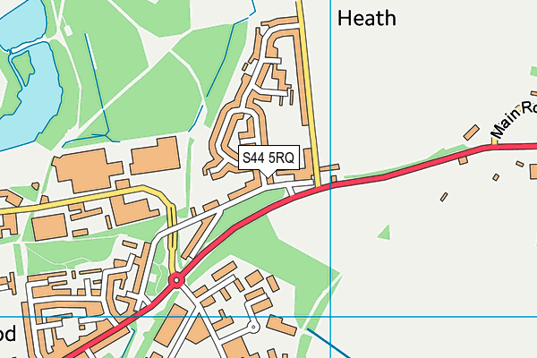 S44 5RQ map - OS VectorMap District (Ordnance Survey) S44 5RQ map - OS VectorMap District (Ordnance Survey)