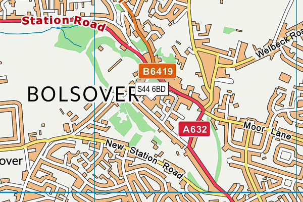 S44 6BD map - OS VectorMap District (Ordnance Survey) S44 6BD map - OS VectorMap District (Ordnance Survey)