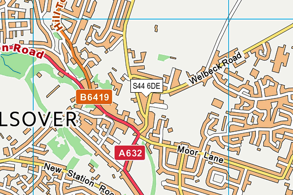S44 6DE map - OS VectorMap District (Ordnance Survey) S44 6DE map - OS VectorMap District (Ordnance Survey)