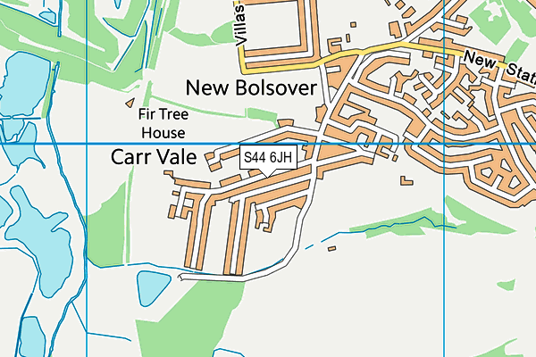 S44 6JH map - OS VectorMap District (Ordnance Survey) S44 6JH map - OS VectorMap District (Ordnance Survey)