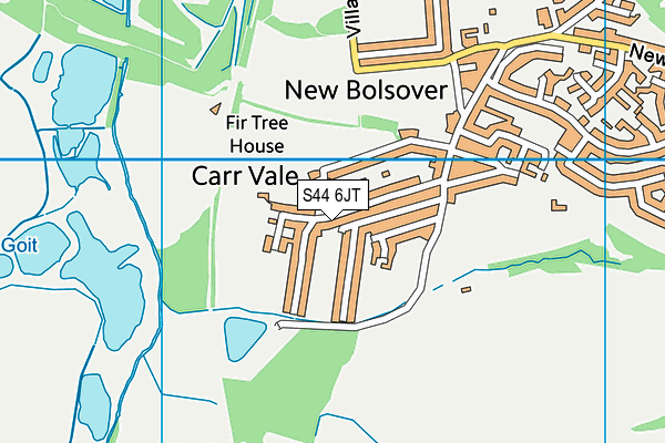 S44 6JT map - OS VectorMap District (Ordnance Survey) S44 6JT map - OS VectorMap District (Ordnance Survey)