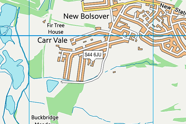 S44 6JU map - OS VectorMap District (Ordnance Survey) S44 6JU map - OS VectorMap District (Ordnance Survey)
