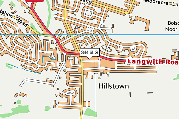S44 6LG map - OS VectorMap District (Ordnance Survey) S44 6LG map - OS VectorMap District (Ordnance Survey)