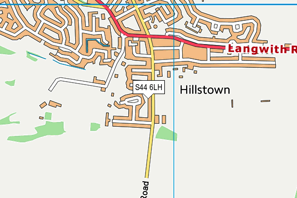 S44 6LH map - OS VectorMap District (Ordnance Survey) S44 6LH map - OS VectorMap District (Ordnance Survey)