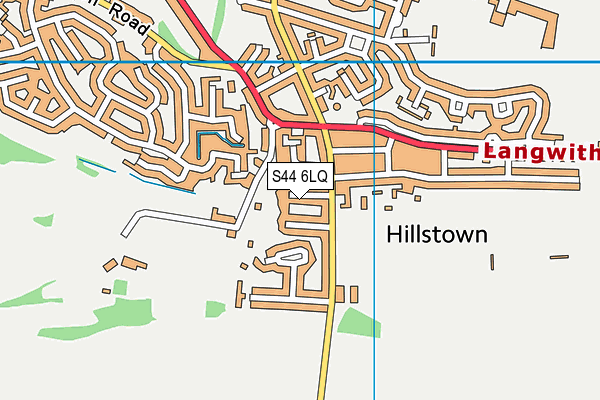 S44 6LQ map - OS VectorMap District (Ordnance Survey) S44 6LQ map - OS VectorMap District (Ordnance Survey)