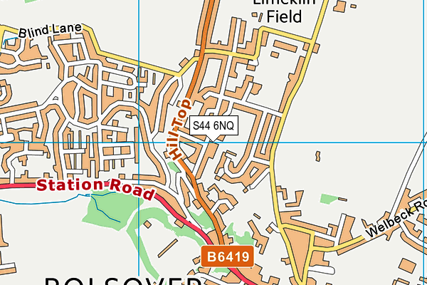 S44 6NQ map - OS VectorMap District (Ordnance Survey) S44 6NQ map - OS VectorMap District (Ordnance Survey)
