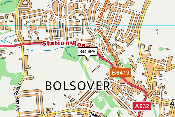 S44 6PR map - OS VectorMap District (Ordnance Survey) S44 6PR map - OS VectorMap District (Ordnance Survey)
