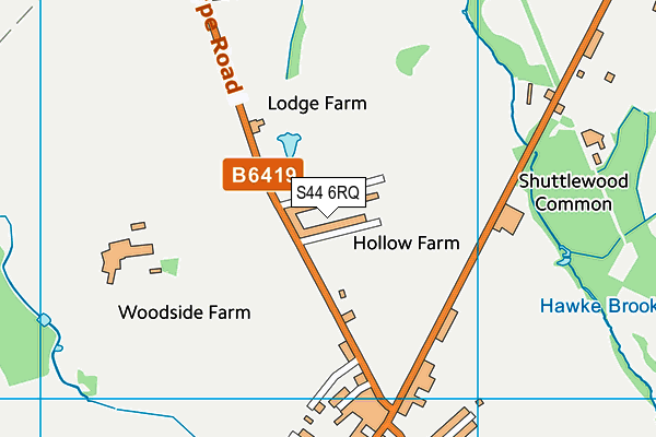 S44 6RQ map - OS VectorMap District (Ordnance Survey) S44 6RQ map - OS VectorMap District (Ordnance Survey)