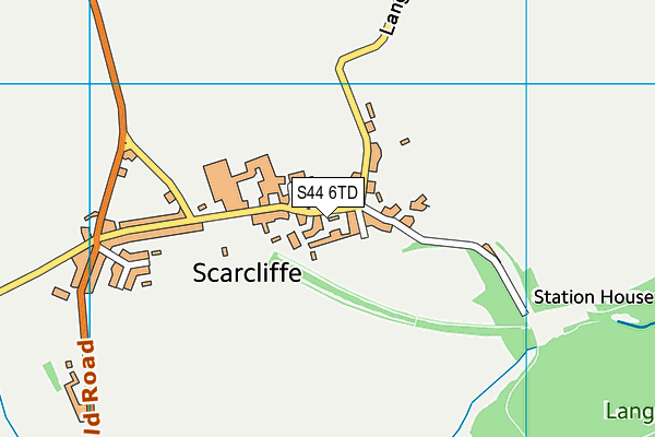 S44 6TD map - OS VectorMap District (Ordnance Survey) S44 6TD map - OS VectorMap District (Ordnance Survey)