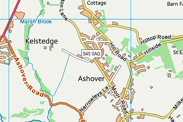 S45 0AG map - OS VectorMap District (Ordnance Survey) S45 0AG map - OS VectorMap District (Ordnance Survey)