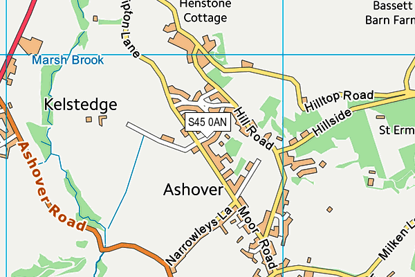 S45 0AN map - OS VectorMap District (Ordnance Survey) S45 0AN map - OS VectorMap District (Ordnance Survey)