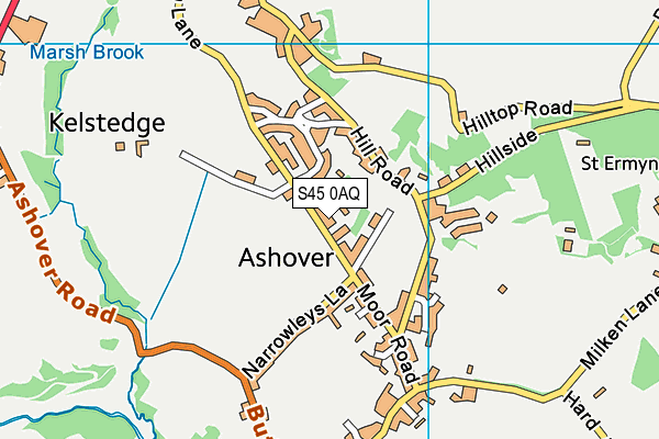 S45 0AQ map - OS VectorMap District (Ordnance Survey) S45 0AQ map - OS VectorMap District (Ordnance Survey)