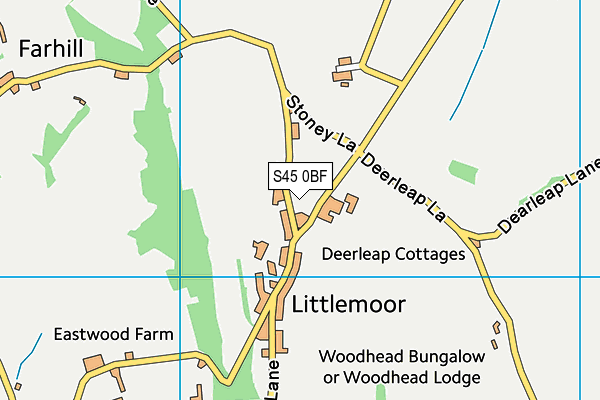 S45 0BF map - OS VectorMap District (Ordnance Survey) S45 0BF map - OS VectorMap District (Ordnance Survey)