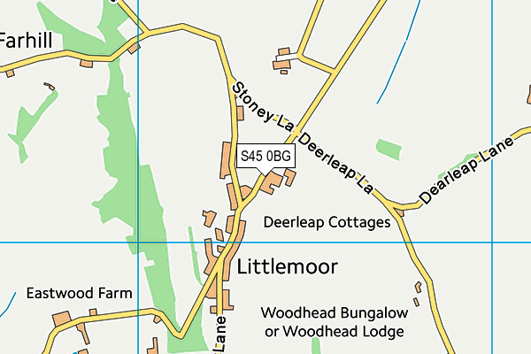 S45 0BG map - OS VectorMap District (Ordnance Survey) S45 0BG map - OS VectorMap District (Ordnance Survey)
