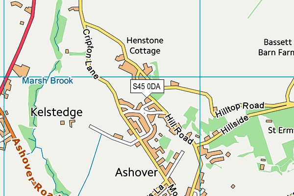 S45 0DA map - OS VectorMap District (Ordnance Survey) S45 0DA map - OS VectorMap District (Ordnance Survey)