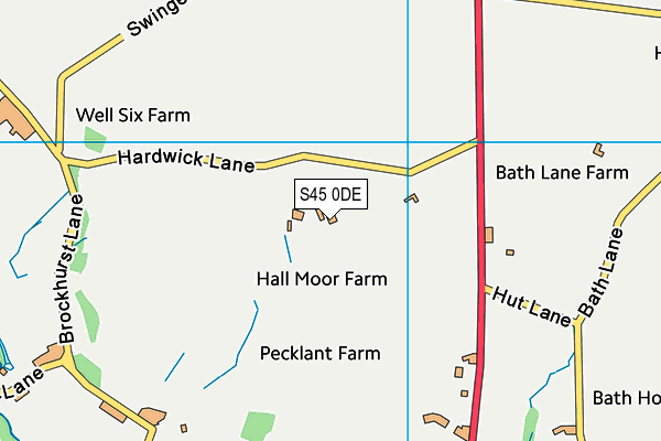 S45 0DE map - OS VectorMap District (Ordnance Survey) S45 0DE map - OS VectorMap District (Ordnance Survey)