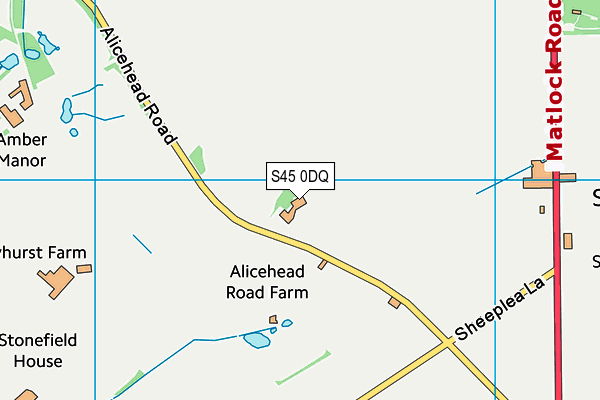 S45 0DQ map - OS VectorMap District (Ordnance Survey) S45 0DQ map - OS VectorMap District (Ordnance Survey)