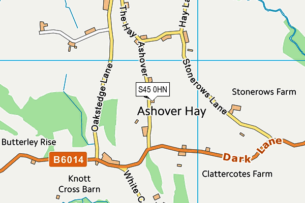 S45 0HN map - OS VectorMap District (Ordnance Survey) S45 0HN map - OS VectorMap District (Ordnance Survey)