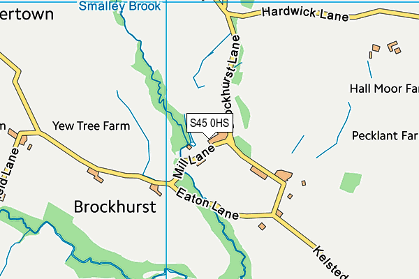 S45 0HS map - OS VectorMap District (Ordnance Survey) S45 0HS map - OS VectorMap District (Ordnance Survey)