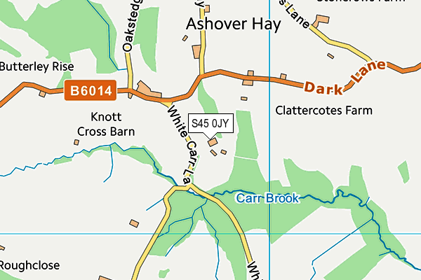 S45 0JY map - OS VectorMap District (Ordnance Survey) S45 0JY map - OS VectorMap District (Ordnance Survey)