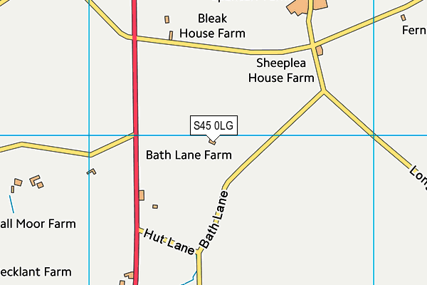 S45 0LG map - OS VectorMap District (Ordnance Survey) S45 0LG map - OS VectorMap District (Ordnance Survey)
