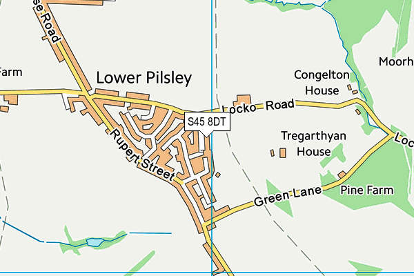 S45 8DT map - OS VectorMap District (Ordnance Survey) S45 8DT map - OS VectorMap District (Ordnance Survey)