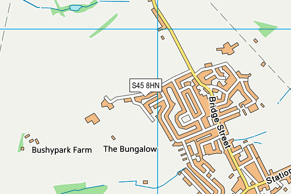 S45 8HN map - OS VectorMap District (Ordnance Survey) S45 8HN map - OS VectorMap District (Ordnance Survey)