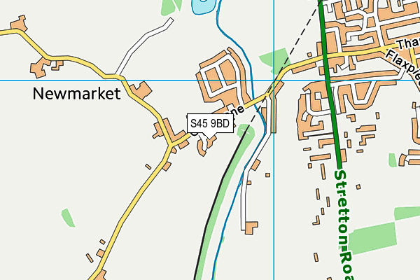 S45 9BD map - OS VectorMap District (Ordnance Survey) S45 9BD map - OS VectorMap District (Ordnance Survey)